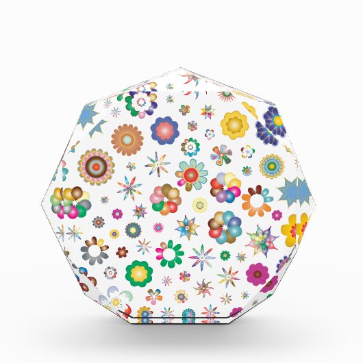 Blumenmuster Fotoblock (Vorderseite)