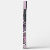 Blumenmuster Fraktal Moderne Abstrakte Blume Rosa  Case-Mate iPhone Hülle (Rückseite / Links)