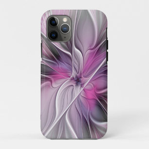 Blumenmuster Fraktal Moderne Abstrakte Blume Rosa  Case-Mate iPhone Hülle