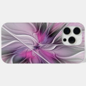 Blumenmuster Fraktal Moderne Abstrakte Blume Rosa Case-Mate iPhone Hülle (Rückseite (Horizontal))