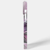 Blumenmuster Fraktal Moderne Abstrakte Blume Rosa Case-Mate iPhone Hülle (Rückseite / Links)