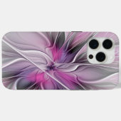 Blumenmuster Fraktal Moderne Abstrakte Blume Rosa Case-Mate iPhone Hülle (Rückseite (Horizontal))