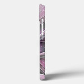 Blumenmuster Fraktal Moderne Abstrakte Blume Rosa Case-Mate iPhone Hülle (Rückseite / Links)