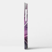 Blumenmuster Fraktal Moderne Abstrakte Blume Rosa  Case-Mate iPhone Hülle (Rückseite / Links)