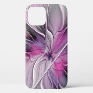 Blumenmuster Fraktal Moderne Abstrakte Blume Rosa  Case-Mate iPhone Hülle