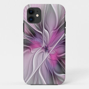 Blumenmuster Fraktal Moderne Abstrakte Blume Rosa  Case-Mate iPhone Hülle