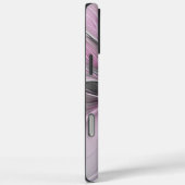 Blumenmuster Fraktal Moderne Abstrakte Blume Rosa  Case-Mate iPhone Hülle (Rückseite / Rechts)