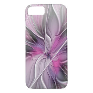 Blumenmuster Fraktal Moderne Abstrakte Blume Rosa Case-Mate iPhone Hülle