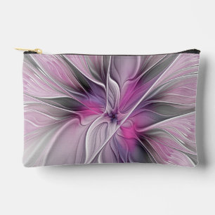 Blumenmuster Fraktal Moderne Abstrakte Blume Rosa Zubehörtasche