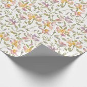 Blumenmuster Freesien Blumen Geschenkpapier (Ecke)
