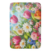 Blumenmuster/Frühlingsbilder Badematte (Vorderseite Vertikal)