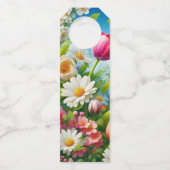 Blumenmuster/Frühlingsbilder Flaschenanhänger (Vorderseite)