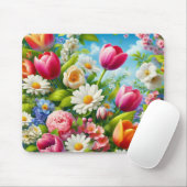 Blumenmuster/Frühlingsbilder Mousepad (Mit Mouse)