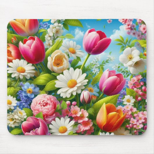 Blumenmuster/Frühlingsbilder Mousepad (Vorne)