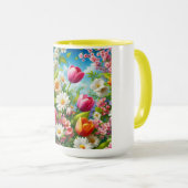 Blumenmuster/Frühlingsbilder Tasse (VorderseiteRechts)
