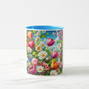 Blumenmuster/Frühlingsbilder Tasse