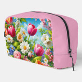 Blumenmuster/Frühlingsbilder Waschbeutel (Rechte Ecke)