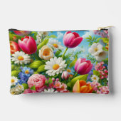 Blumenmuster/Frühlingsbilder Zubehörtasche (Rückseite)