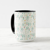 Blumenmuster Frühlingsblumen-Kombination Tasse (Vorderseite Links)