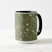 Blumenmuster Frühlingsblumen-Kombination Tasse (VorderseiteRechts)