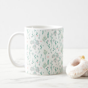 Blumenmuster Frühlingsflorales Klassiker Kaffeetasse