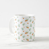 Blumenmuster Frühlingsflorales Klassiker Kaffeetasse (Vorderseite Links)