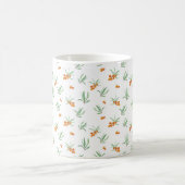 Blumenmuster Frühlingsflorales Klassiker Kaffeetasse (Mittel)