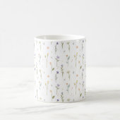 Blumenmuster Frühlingsflorales Klassiker Kaffeetasse (Mittel)