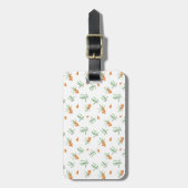 Blumenmuster Frühlingsfloristik Gepäckanhänger (Vorderseite vertikal)