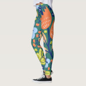Blumenmuster Full Leggings (Links)