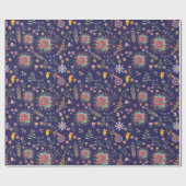 Blumenmuster für Botanisches Beauty Wrapping Geschenkpapier (Flach)