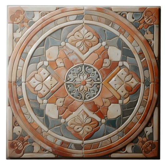 Blumenmuster für Gemusterte Keramiken Fliese (Vorderseite)