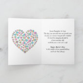 Blumenmuster für Muttertag - Elegante Grußkarte Karte (Innenseite)