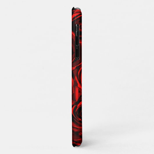 Blumenmuster für Rote Rosen Case-Mate iPhone Hülle (Hinten/Links)