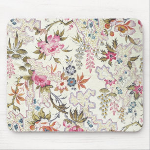 Blumenmuster für silk Material mit stilisiertem Mousepad
