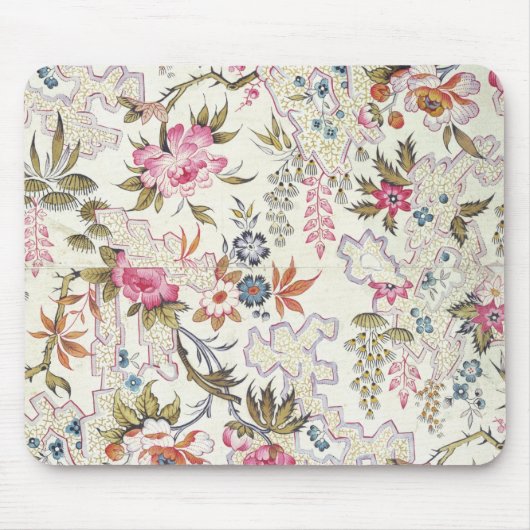 Blumenmuster für silk Material mit stilisiertem Mousepad (Vorne)