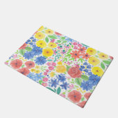 Blumenmuster Fußmatte (Schrägansicht)
