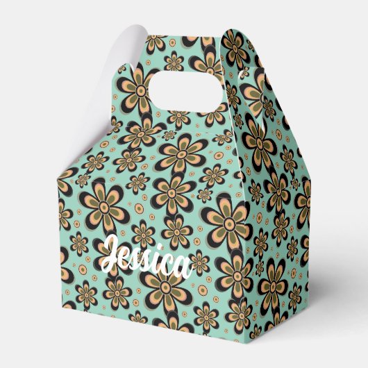 Blumenmuster - Gefälligkeitsbox Geschenkschachtel (Vorderseite)