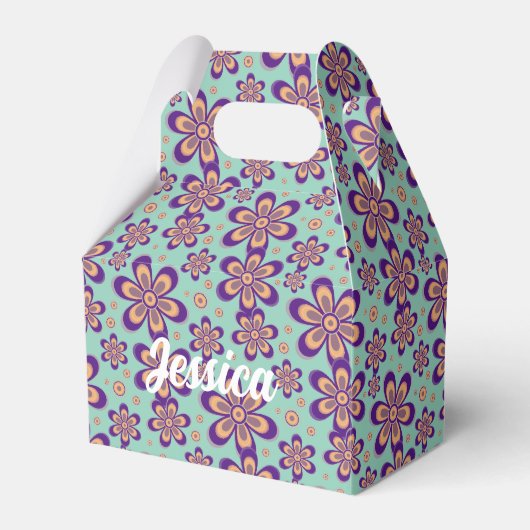 Blumenmuster - Gefälligkeitsbox Geschenkschachtel (Vorderseite)