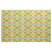 Blumenmuster Gelb Blaues Land Blumenmuster Stoff (Fat Quarter (45,7 x 55,9 cm))