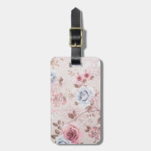 Blumenmuster Gepäckanhänger (Vorderseite vertikal)
