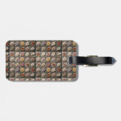 Blumenmuster Gepäckanhänger (Rückseite horizontal)