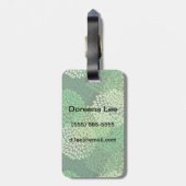 Blumenmuster Gepäckanhänger (Rückseite vertikal)