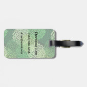 Blumenmuster Gepäckanhänger (Rückseite horizontal)