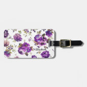 Blumenmuster Gepäckanhänger (Vorderseite horizontal)
