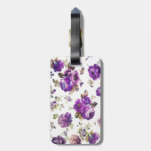 Blumenmuster Gepäckanhänger (Rückseite vertikal)