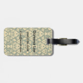 Blumenmuster Gepäckanhänger (Rückseite horizontal)