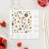 Blumenmuster geprägtes Papier Napkin Serviette (Beispiel)