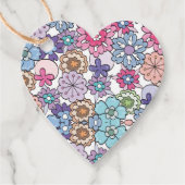 Blumenmuster Geschenkanhänger (Vorderseite)