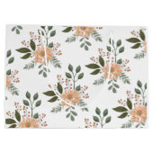 Blumenmuster - Geschenkbeutel Große Geschenktüte (Rückseite)